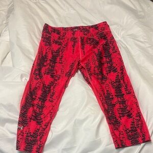 Under Armour womens Red and Black Leggings